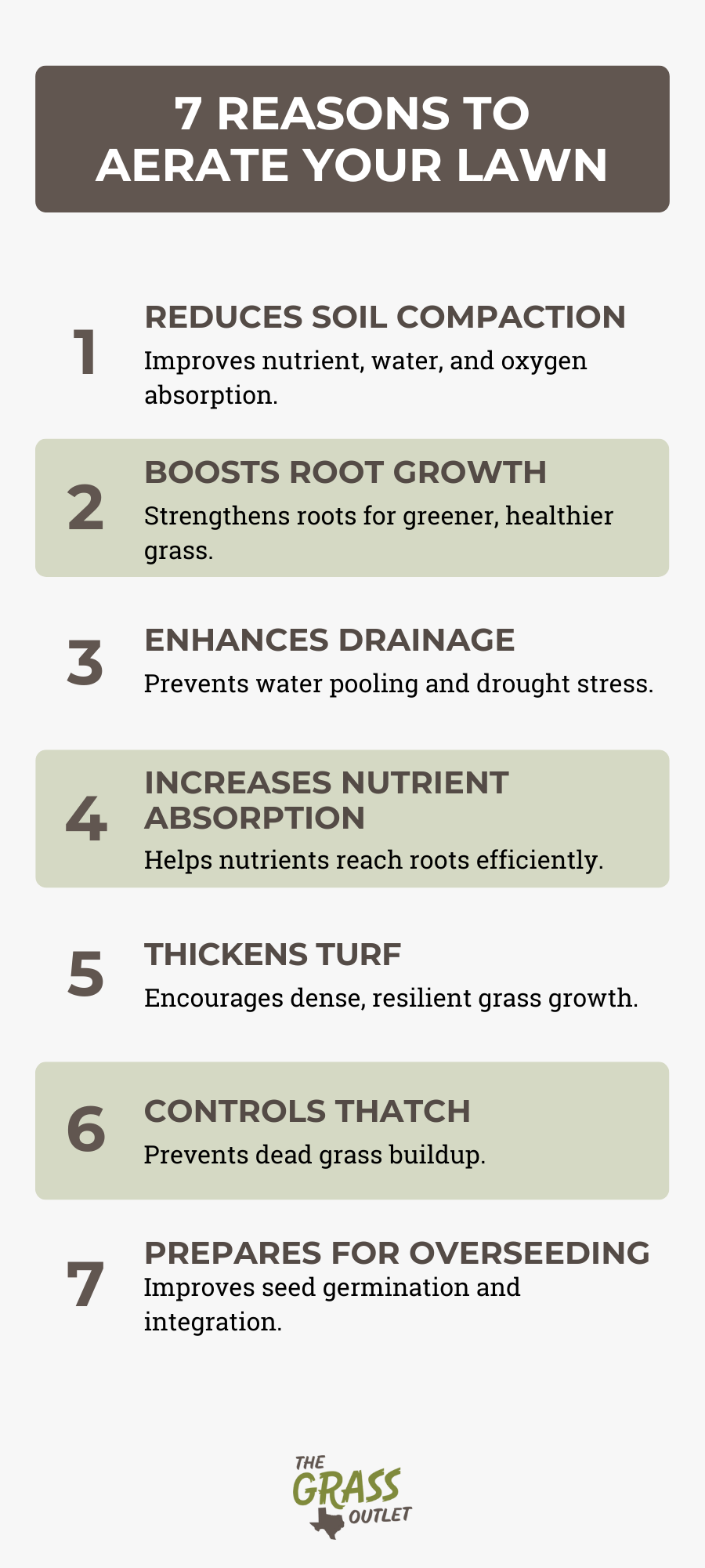 7 Reasons to Aerate Your Lawn