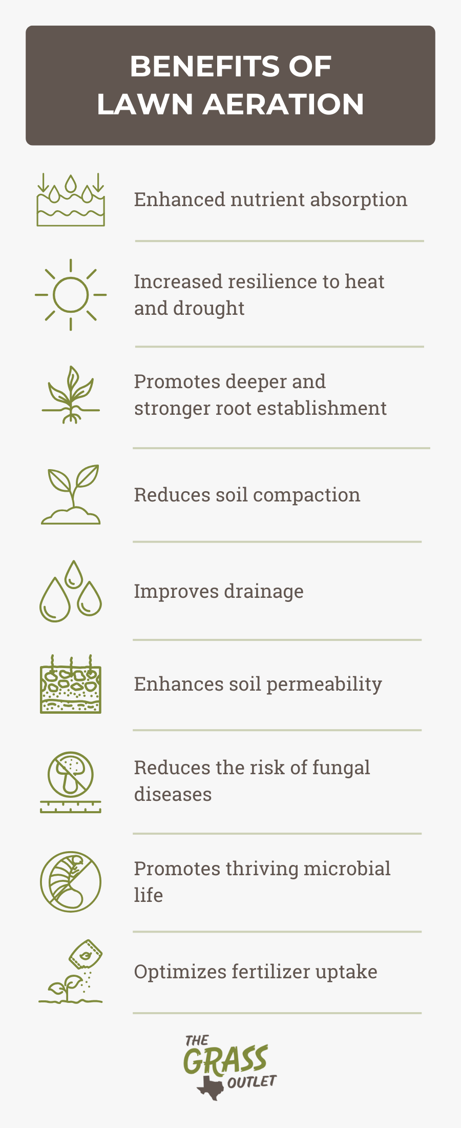 Benefits of lawn aeration