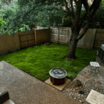 Freshly installed Zeon Zoysia grass