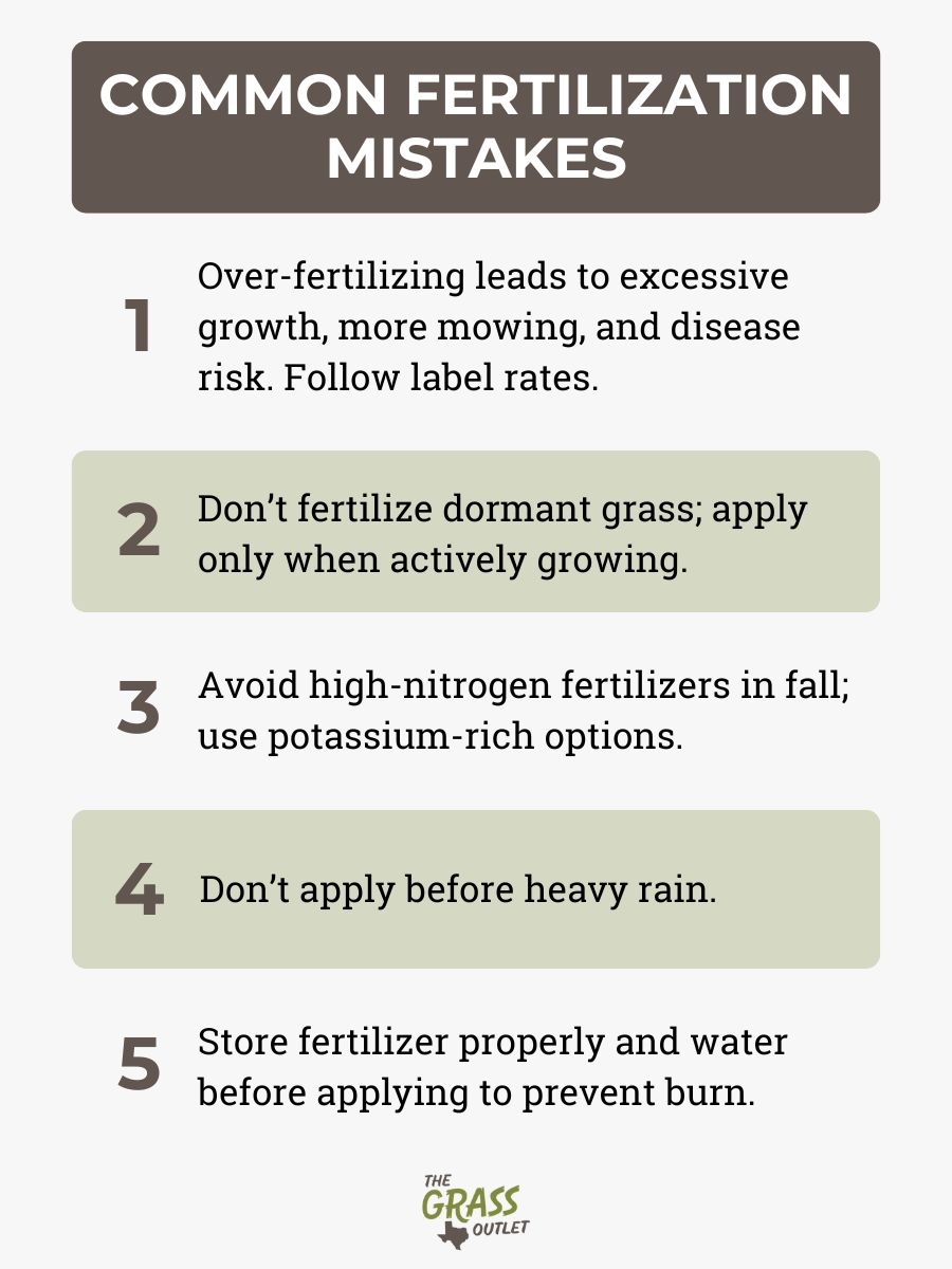 Common Fertilization Mistakes