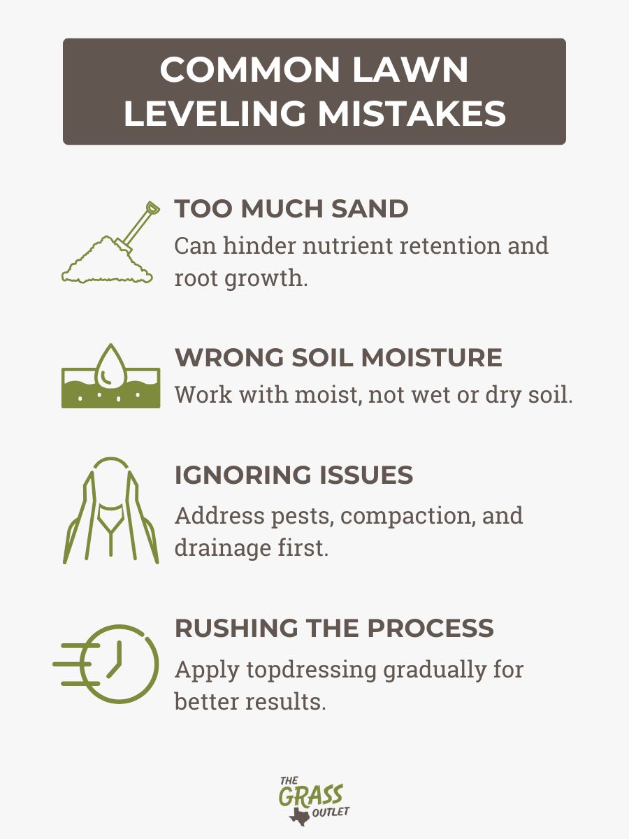 Common Lawn Leveling Mistakes