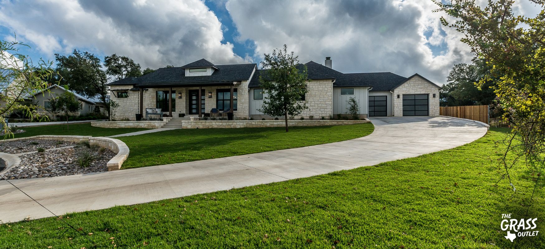 Healthy lawn in Central Texas