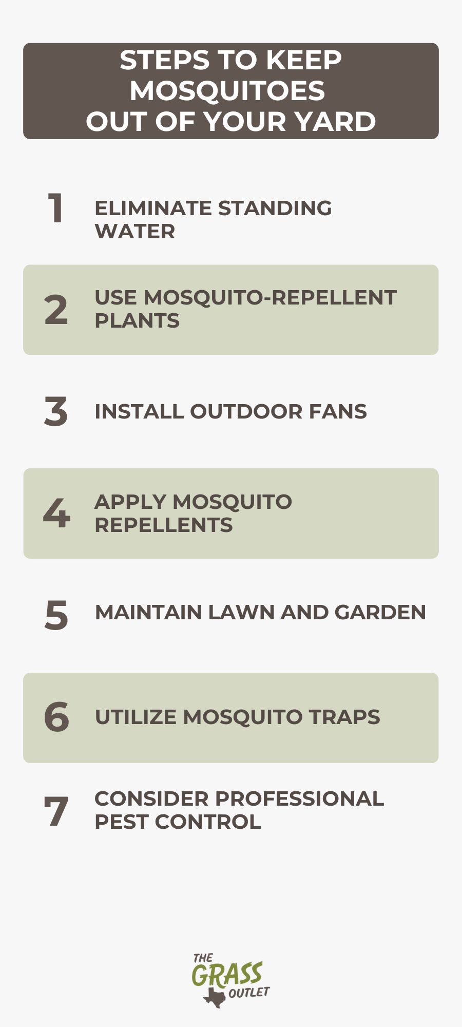 Steps to keep mosquitoes out of your yard