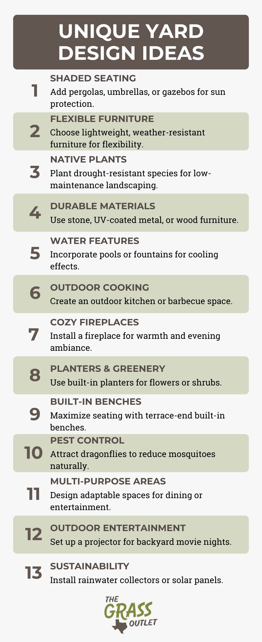 Unique yard design ideas
