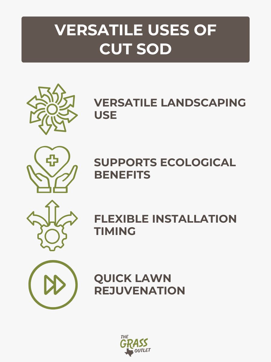 Versatile Uses of cut Sod