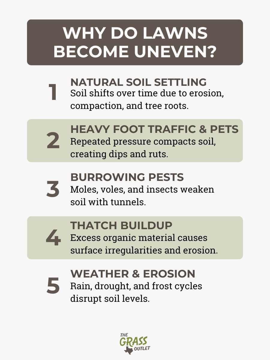 Why Do Lawns Become Uneven